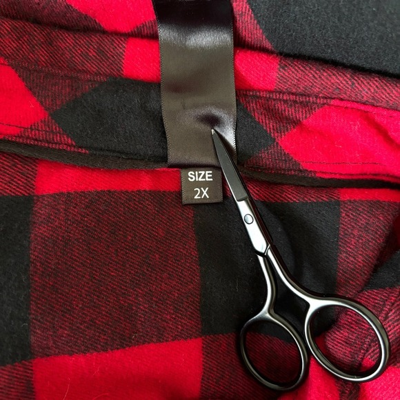 Burnside Men's Size 2X Buffalo Paid Button Down Flannel Grunge Lumerjack Warm - Picture 7 of 9